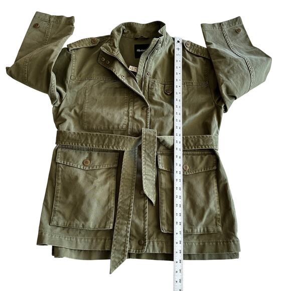 Olive Green Women's Utility Jacket - Picture 11 of 12